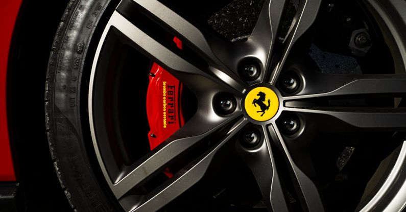 Brake Checks - Close-Up Photo of Ferrari Rim