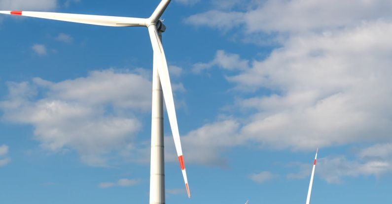 Alternative Fuels - Wind Farm Turbines in Summer