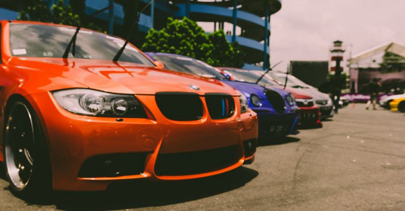 Auto Show Cars - Cars Parked Outside on Concrete Road